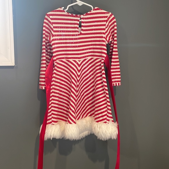 🤍❤️🤍Bonnie Jean size 4T girls candy cane Christmas dress - Picture 6 of 7